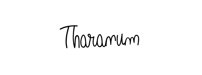 Create a beautiful signature design for name Tharanum. With this signature (Angelique-Rose-font-FFP) fonts, you can make a handwritten signature for free. Tharanum signature style 5 images and pictures png