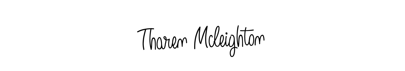 You should practise on your own different ways (Angelique-Rose-font-FFP) to write your name (Tharen Mcleighton) in signature. don't let someone else do it for you. Tharen Mcleighton signature style 5 images and pictures png