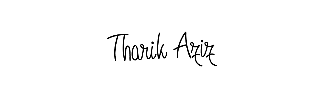 Also You can easily find your signature by using the search form. We will create Tharik Aziz name handwritten signature images for you free of cost using Angelique-Rose-font-FFP sign style. Tharik Aziz signature style 5 images and pictures png