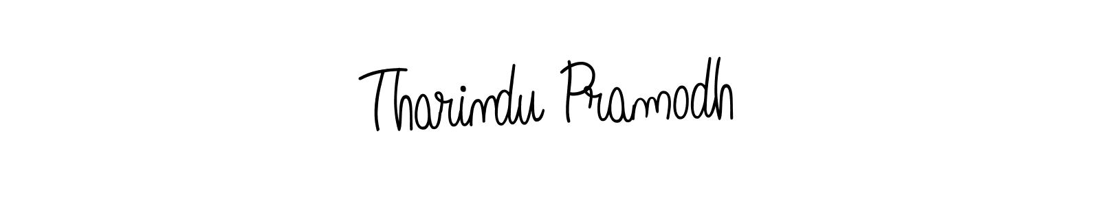 You should practise on your own different ways (Angelique-Rose-font-FFP) to write your name (Tharindu Pramodh) in signature. don't let someone else do it for you. Tharindu Pramodh signature style 5 images and pictures png