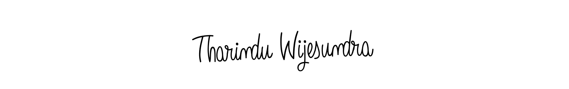 Make a beautiful signature design for name Tharindu Wijesundra. With this signature (Angelique-Rose-font-FFP) style, you can create a handwritten signature for free. Tharindu Wijesundra signature style 5 images and pictures png