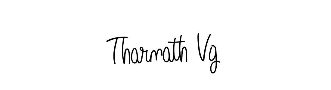 Create a beautiful signature design for name Tharnath Vg. With this signature (Angelique-Rose-font-FFP) fonts, you can make a handwritten signature for free. Tharnath Vg signature style 5 images and pictures png