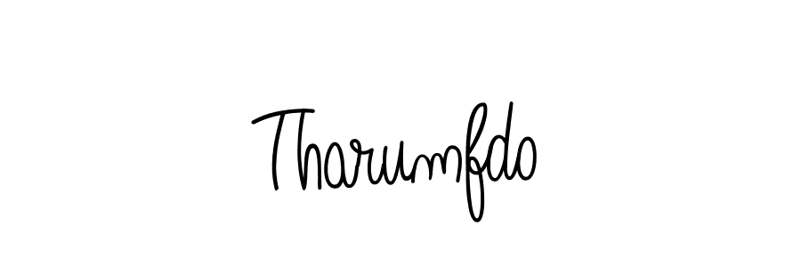 Use a signature maker to create a handwritten signature online. With this signature software, you can design (Angelique-Rose-font-FFP) your own signature for name Tharumfdo. Tharumfdo signature style 5 images and pictures png