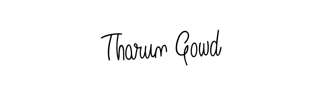 How to Draw Tharun Gowd signature style? Angelique-Rose-font-FFP is a latest design signature styles for name Tharun Gowd. Tharun Gowd signature style 5 images and pictures png