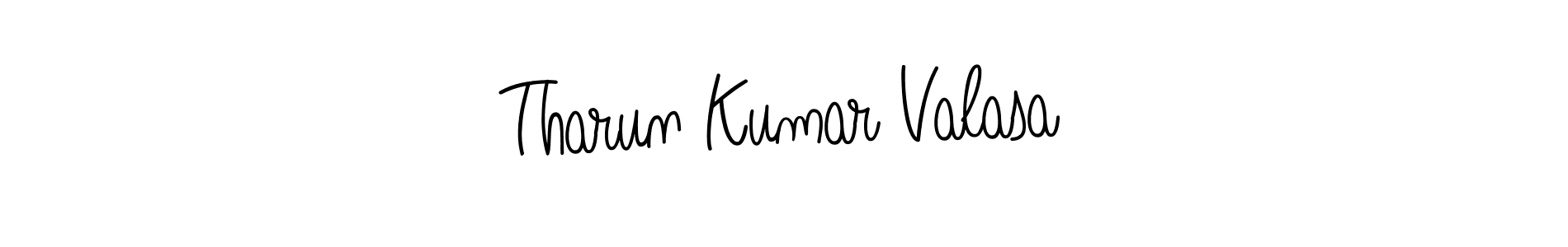 Make a beautiful signature design for name Tharun Kumar Valasa. With this signature (Angelique-Rose-font-FFP) style, you can create a handwritten signature for free. Tharun Kumar Valasa signature style 5 images and pictures png