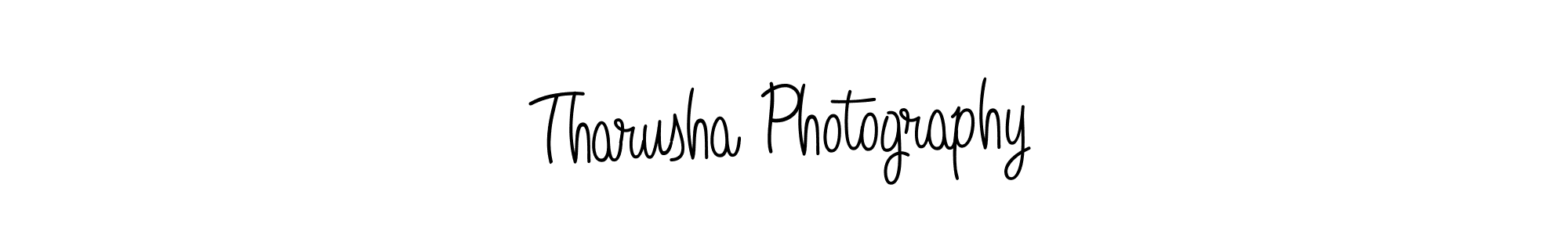 Design your own signature with our free online signature maker. With this signature software, you can create a handwritten (Angelique-Rose-font-FFP) signature for name Tharusha Photography. Tharusha Photography signature style 5 images and pictures png