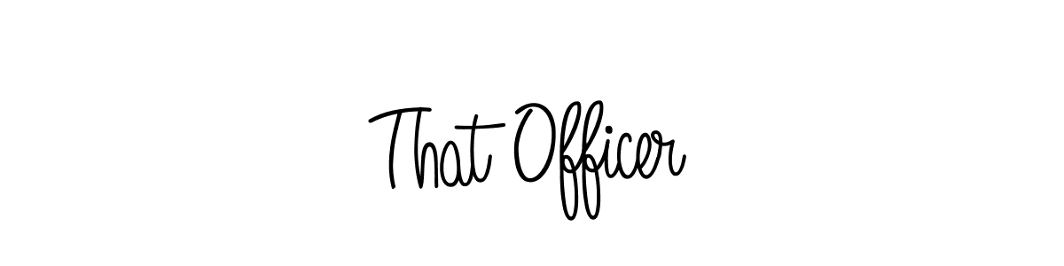 This is the best signature style for the That Officer name. Also you like these signature font (Angelique-Rose-font-FFP). Mix name signature. That Officer signature style 5 images and pictures png