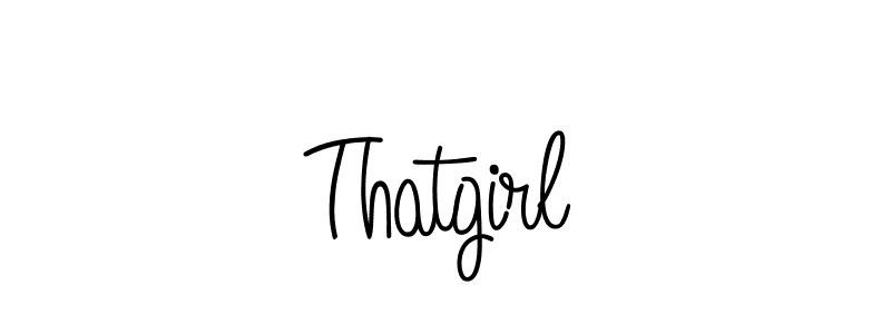 Once you've used our free online signature maker to create your best signature Angelique-Rose-font-FFP style, it's time to enjoy all of the benefits that Thatgirl name signing documents. Thatgirl signature style 5 images and pictures png