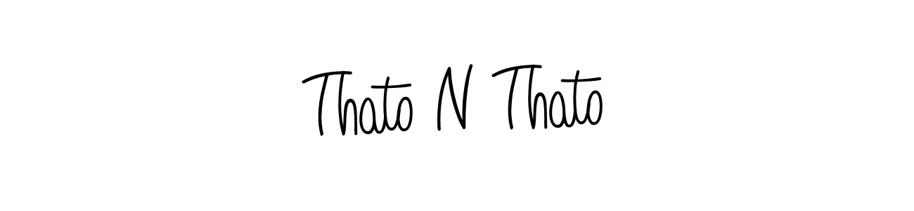 Design your own signature with our free online signature maker. With this signature software, you can create a handwritten (Angelique-Rose-font-FFP) signature for name Thato N Thato. Thato N Thato signature style 5 images and pictures png