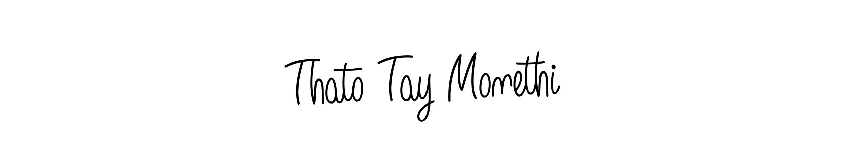 How to make Thato Tay Monethi name signature. Use Angelique-Rose-font-FFP style for creating short signs online. This is the latest handwritten sign. Thato Tay Monethi signature style 5 images and pictures png