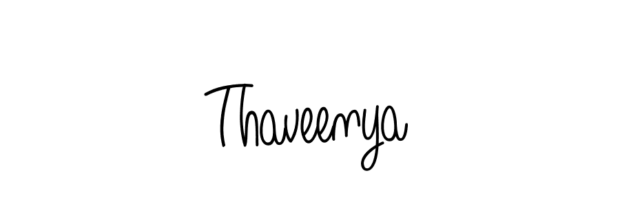 Make a beautiful signature design for name Thaveenya. Use this online signature maker to create a handwritten signature for free. Thaveenya signature style 5 images and pictures png