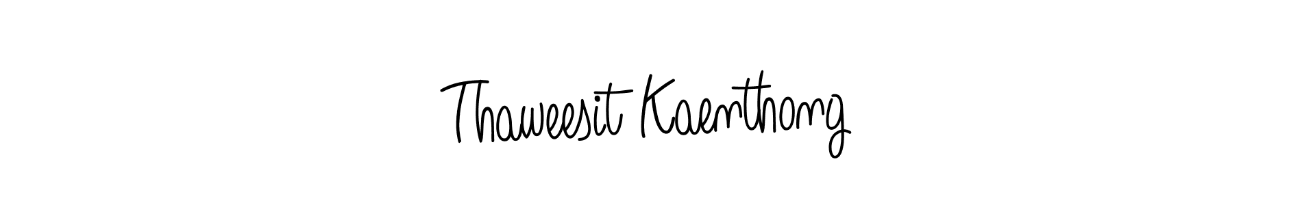 You should practise on your own different ways (Angelique-Rose-font-FFP) to write your name (Thaweesit Kaenthong) in signature. don't let someone else do it for you. Thaweesit Kaenthong signature style 5 images and pictures png