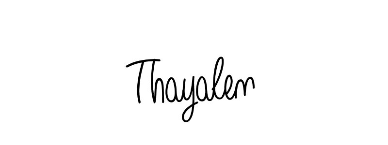 Create a beautiful signature design for name Thayalen. With this signature (Angelique-Rose-font-FFP) fonts, you can make a handwritten signature for free. Thayalen signature style 5 images and pictures png