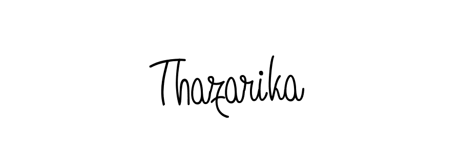 Also we have Thazarika name is the best signature style. Create professional handwritten signature collection using Angelique-Rose-font-FFP autograph style. Thazarika signature style 5 images and pictures png