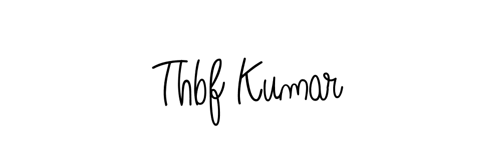 How to make Thbf Kumar name signature. Use Angelique-Rose-font-FFP style for creating short signs online. This is the latest handwritten sign. Thbf Kumar signature style 5 images and pictures png