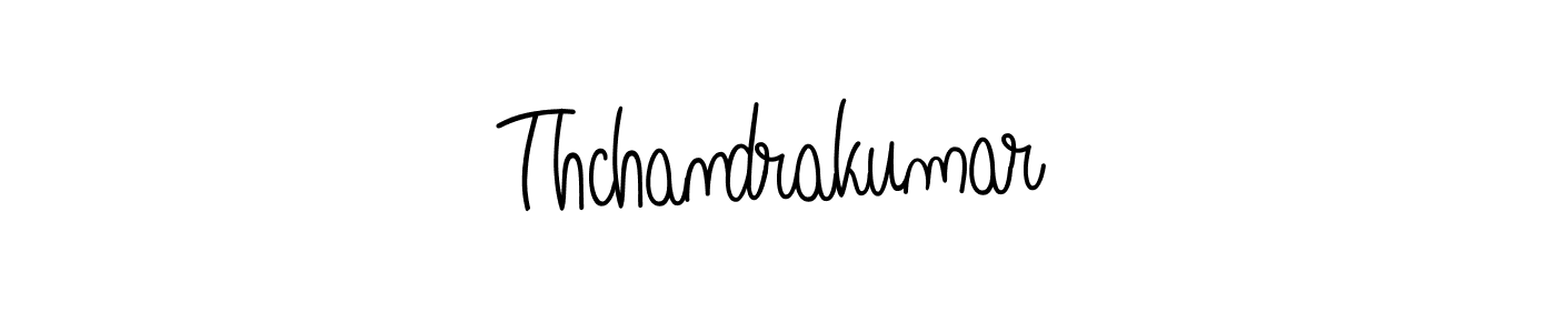 Use a signature maker to create a handwritten signature online. With this signature software, you can design (Angelique-Rose-font-FFP) your own signature for name Thchandrakumar. Thchandrakumar signature style 5 images and pictures png