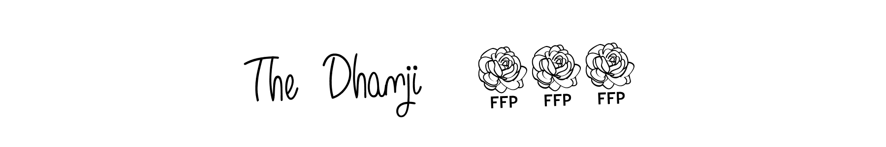 How to make The  Dhanji    143 signature? Angelique-Rose-font-FFP is a professional autograph style. Create handwritten signature for The  Dhanji    143 name. The  Dhanji    143 signature style 5 images and pictures png