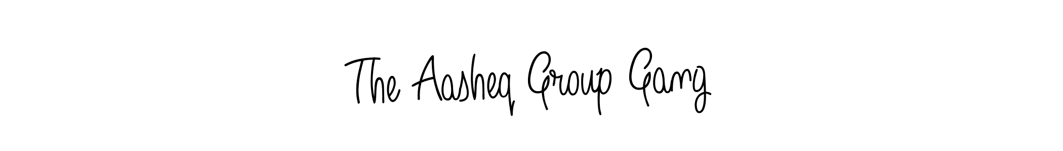 Design your own signature with our free online signature maker. With this signature software, you can create a handwritten (Angelique-Rose-font-FFP) signature for name The Aasheq Group Gang. The Aasheq Group Gang signature style 5 images and pictures png