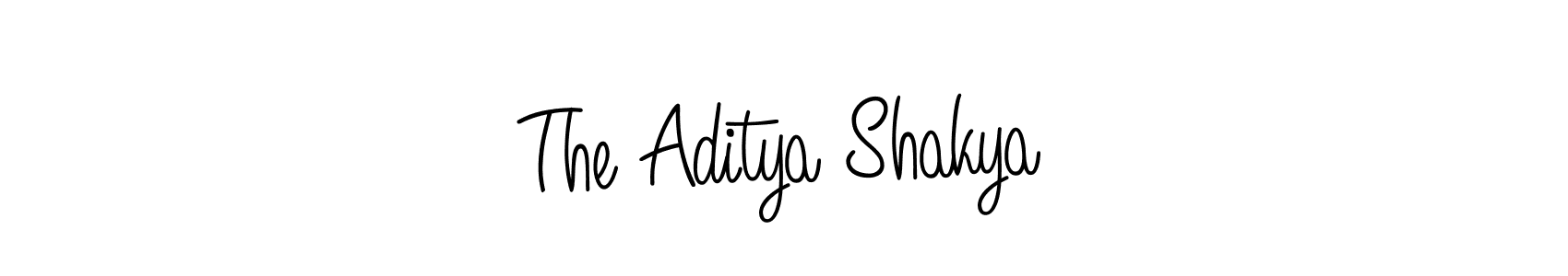 How to make The Aditya Shakya name signature. Use Angelique-Rose-font-FFP style for creating short signs online. This is the latest handwritten sign. The Aditya Shakya signature style 5 images and pictures png