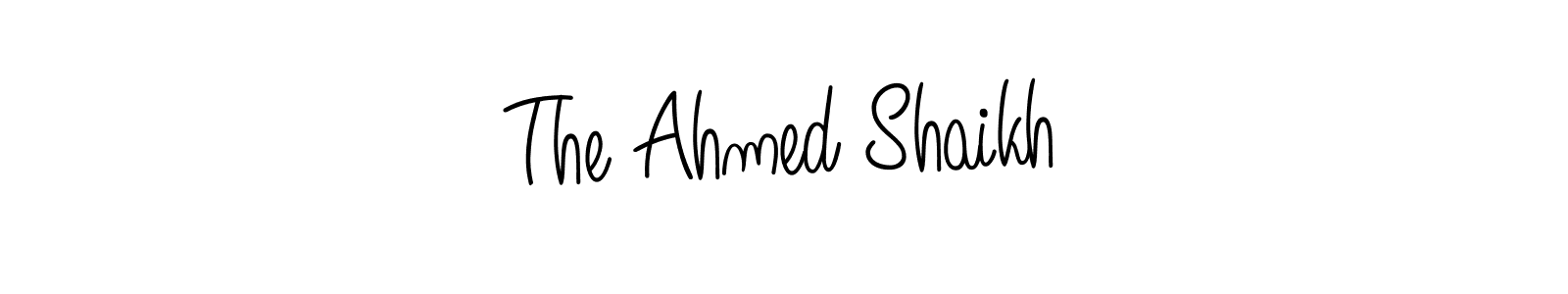 Design your own signature with our free online signature maker. With this signature software, you can create a handwritten (Angelique-Rose-font-FFP) signature for name The Ahmed Shaikh. The Ahmed Shaikh signature style 5 images and pictures png