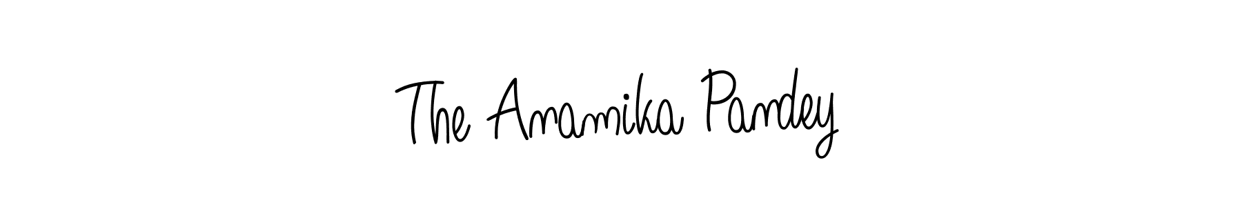 if you are searching for the best signature style for your name The Anamika Pandey. so please give up your signature search. here we have designed multiple signature styles  using Angelique-Rose-font-FFP. The Anamika Pandey signature style 5 images and pictures png