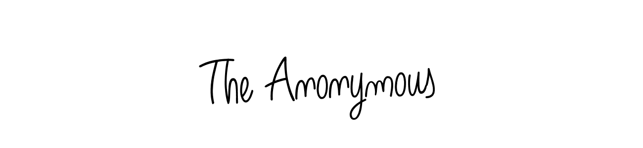 Make a short The Anonymous signature style. Manage your documents anywhere anytime using Angelique-Rose-font-FFP. Create and add eSignatures, submit forms, share and send files easily. The Anonymous signature style 5 images and pictures png