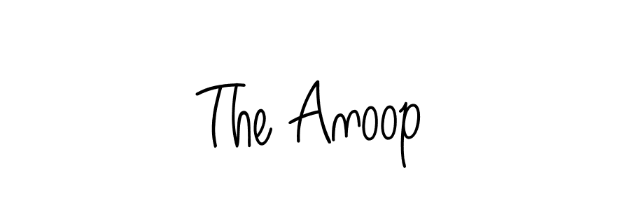 The best way (Angelique-Rose-font-FFP) to make a short signature is to pick only two or three words in your name. The name The Anoop include a total of six letters. For converting this name. The Anoop signature style 5 images and pictures png
