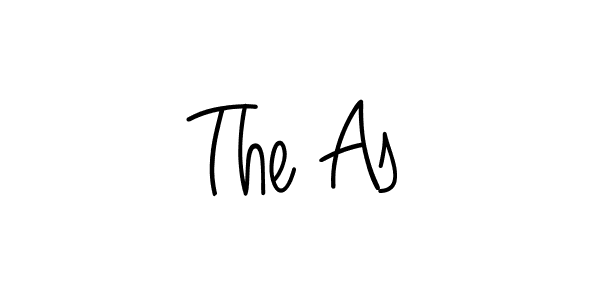 How to make The As name signature. Use Angelique-Rose-font-FFP style for creating short signs online. This is the latest handwritten sign. The As signature style 5 images and pictures png