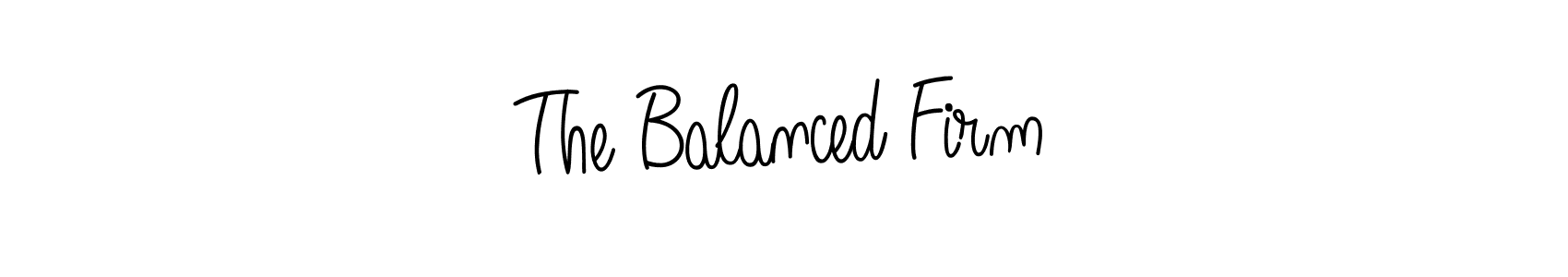 The best way (Angelique-Rose-font-FFP) to make a short signature is to pick only two or three words in your name. The name The Balanced Firm include a total of six letters. For converting this name. The Balanced Firm signature style 5 images and pictures png