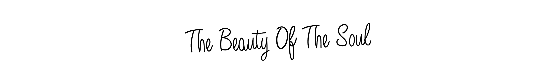 The Beauty Of The Soul stylish signature style. Best Handwritten Sign (Angelique-Rose-font-FFP) for my name. Handwritten Signature Collection Ideas for my name The Beauty Of The Soul. The Beauty Of The Soul signature style 5 images and pictures png