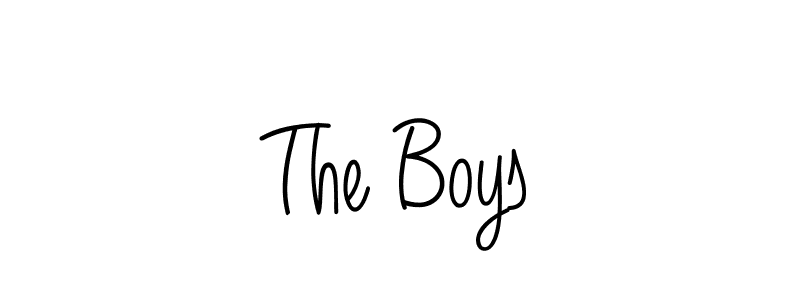 Make a beautiful signature design for name The Boys. With this signature (Angelique-Rose-font-FFP) style, you can create a handwritten signature for free. The Boys signature style 5 images and pictures png