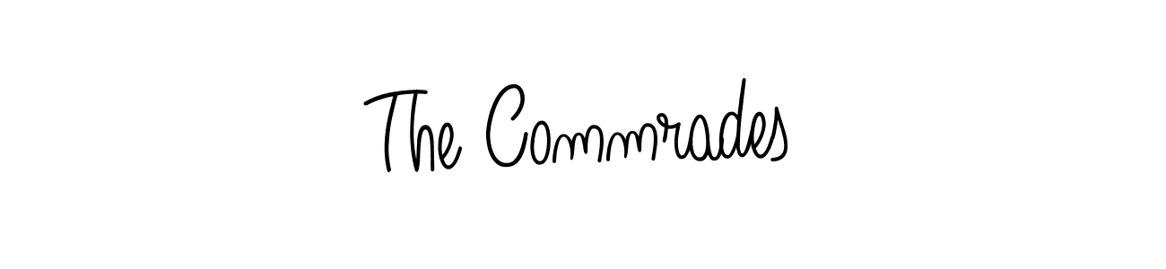 Create a beautiful signature design for name The Commrades. With this signature (Angelique-Rose-font-FFP) fonts, you can make a handwritten signature for free. The Commrades signature style 5 images and pictures png