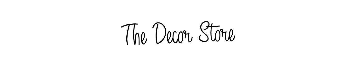 if you are searching for the best signature style for your name The Decor Store. so please give up your signature search. here we have designed multiple signature styles  using Angelique-Rose-font-FFP. The Decor Store signature style 5 images and pictures png