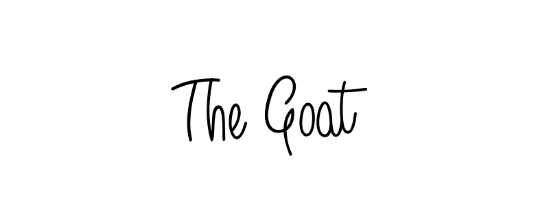 You should practise on your own different ways (Angelique-Rose-font-FFP) to write your name (The Goat) in signature. don't let someone else do it for you. The Goat signature style 5 images and pictures png
