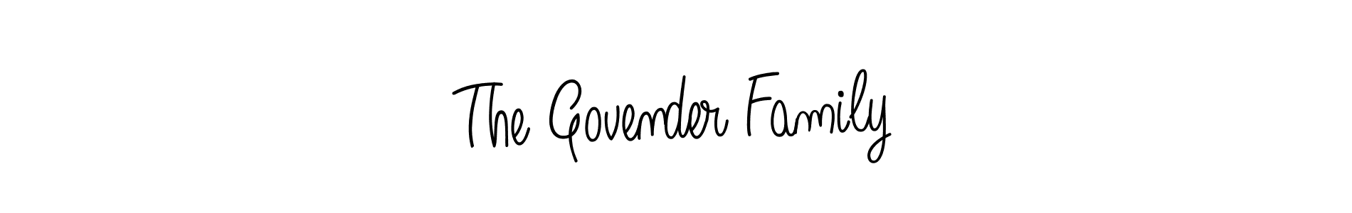 Design your own signature with our free online signature maker. With this signature software, you can create a handwritten (Angelique-Rose-font-FFP) signature for name The Govender Family. The Govender Family signature style 5 images and pictures png
