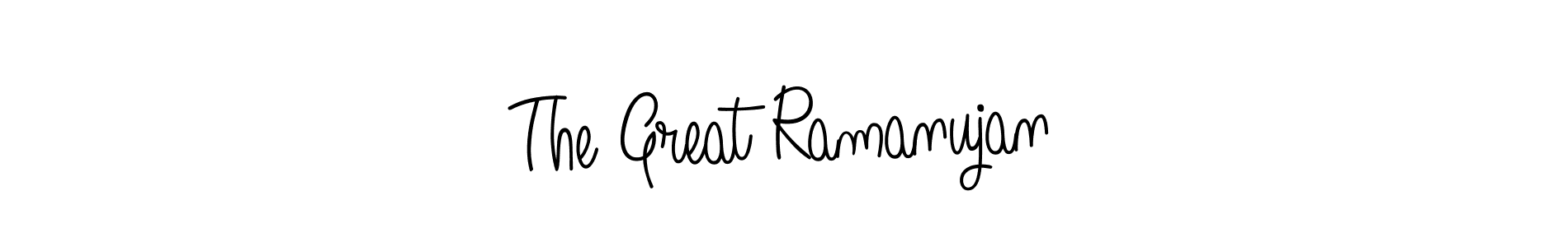 The Great Ramanujan stylish signature style. Best Handwritten Sign (Angelique-Rose-font-FFP) for my name. Handwritten Signature Collection Ideas for my name The Great Ramanujan. The Great Ramanujan signature style 5 images and pictures png