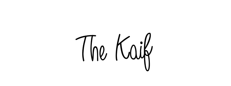 Design your own signature with our free online signature maker. With this signature software, you can create a handwritten (Angelique-Rose-font-FFP) signature for name The Kaif. The Kaif signature style 5 images and pictures png