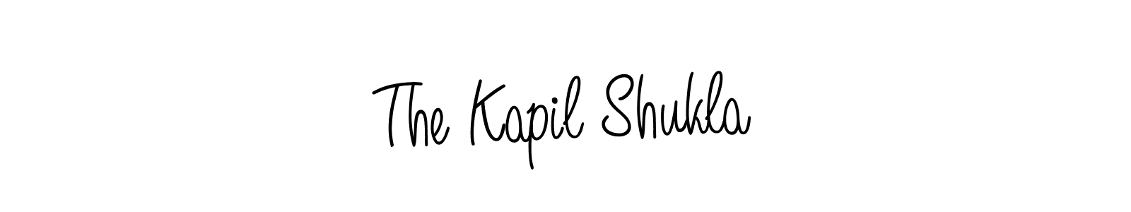 The Kapil Shukla stylish signature style. Best Handwritten Sign (Angelique-Rose-font-FFP) for my name. Handwritten Signature Collection Ideas for my name The Kapil Shukla. The Kapil Shukla signature style 5 images and pictures png