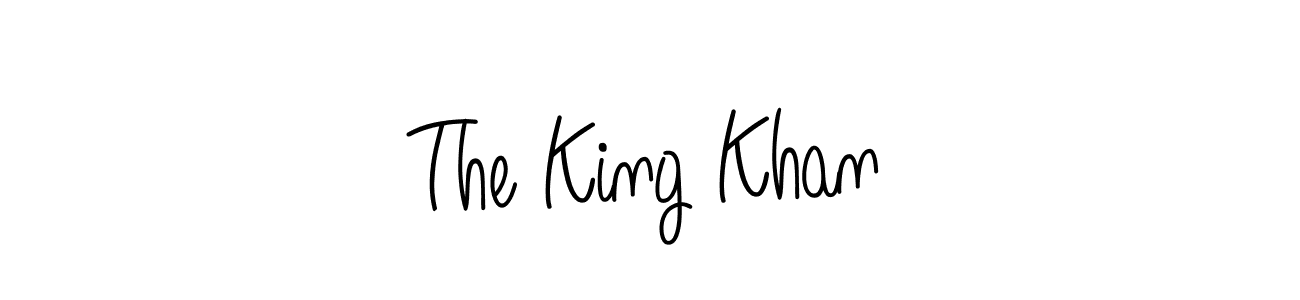 The King Khan stylish signature style. Best Handwritten Sign (Angelique-Rose-font-FFP) for my name. Handwritten Signature Collection Ideas for my name The King Khan. The King Khan signature style 5 images and pictures png