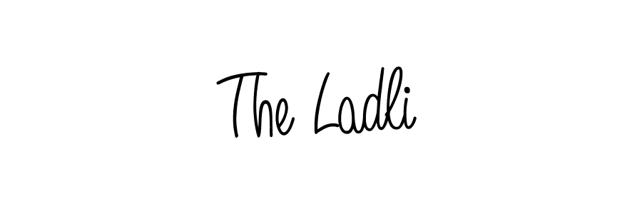 The best way (Angelique-Rose-font-FFP) to make a short signature is to pick only two or three words in your name. The name The Ladli include a total of six letters. For converting this name. The Ladli signature style 5 images and pictures png