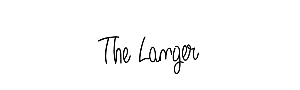 How to make The Langer name signature. Use Angelique-Rose-font-FFP style for creating short signs online. This is the latest handwritten sign. The Langer signature style 5 images and pictures png