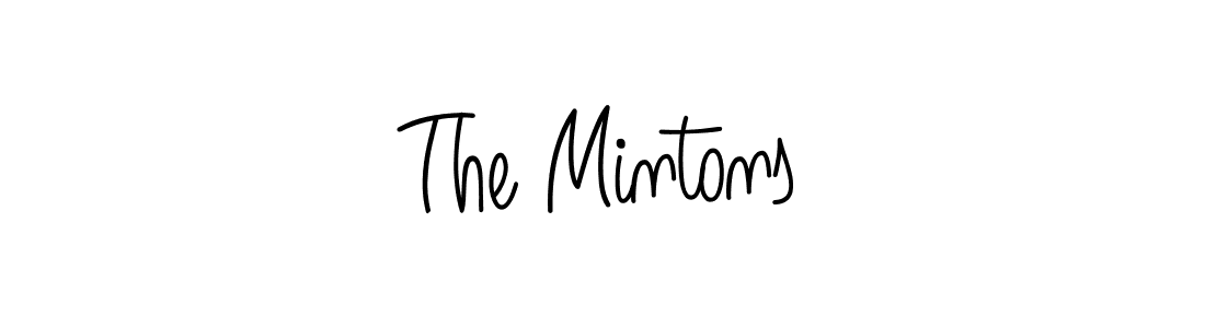 You should practise on your own different ways (Angelique-Rose-font-FFP) to write your name (The Mintons) in signature. don't let someone else do it for you. The Mintons signature style 5 images and pictures png