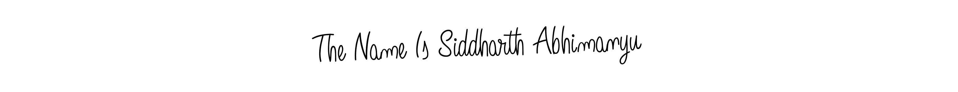 Once you've used our free online signature maker to create your best signature Angelique-Rose-font-FFP style, it's time to enjoy all of the benefits that The Name Is Siddharth Abhimanyu name signing documents. The Name Is Siddharth Abhimanyu signature style 5 images and pictures png