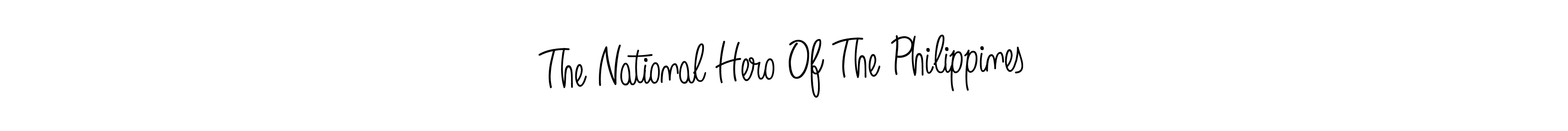 How to Draw The National Hero Of The Philippines signature style? Angelique-Rose-font-FFP is a latest design signature styles for name The National Hero Of The Philippines. The National Hero Of The Philippines signature style 5 images and pictures png