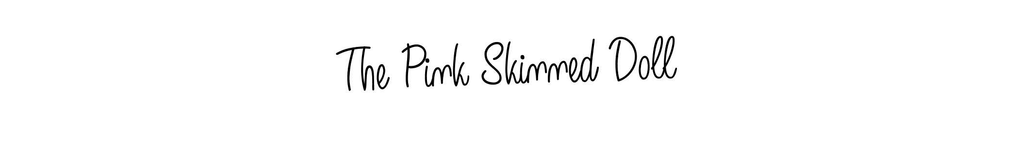 The best way (Angelique-Rose-font-FFP) to make a short signature is to pick only two or three words in your name. The name The Pink Skinned Doll include a total of six letters. For converting this name. The Pink Skinned Doll signature style 5 images and pictures png