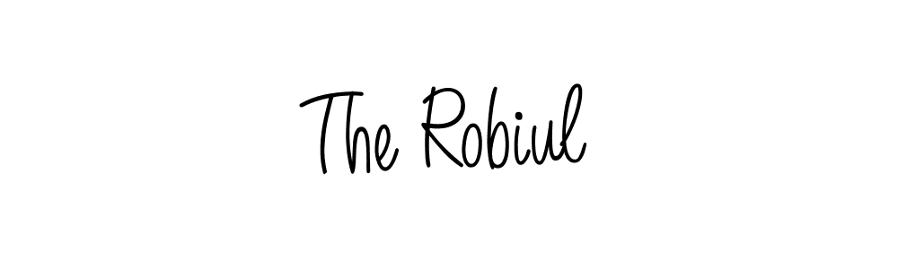 The best way (Angelique-Rose-font-FFP) to make a short signature is to pick only two or three words in your name. The name The Robiul include a total of six letters. For converting this name. The Robiul signature style 5 images and pictures png