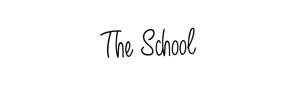 The School stylish signature style. Best Handwritten Sign (Angelique-Rose-font-FFP) for my name. Handwritten Signature Collection Ideas for my name The School. The School signature style 5 images and pictures png