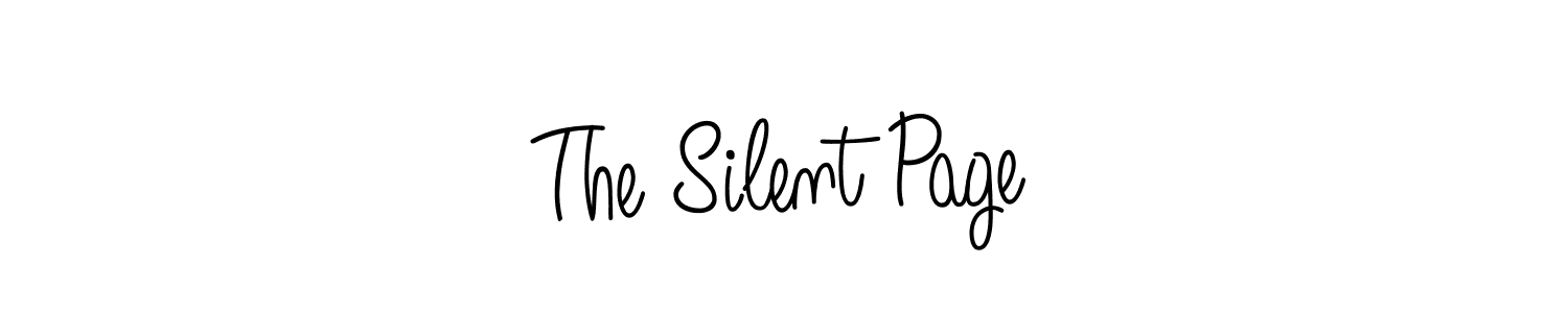 How to make The Silent Page name signature. Use Angelique-Rose-font-FFP style for creating short signs online. This is the latest handwritten sign. The Silent Page signature style 5 images and pictures png