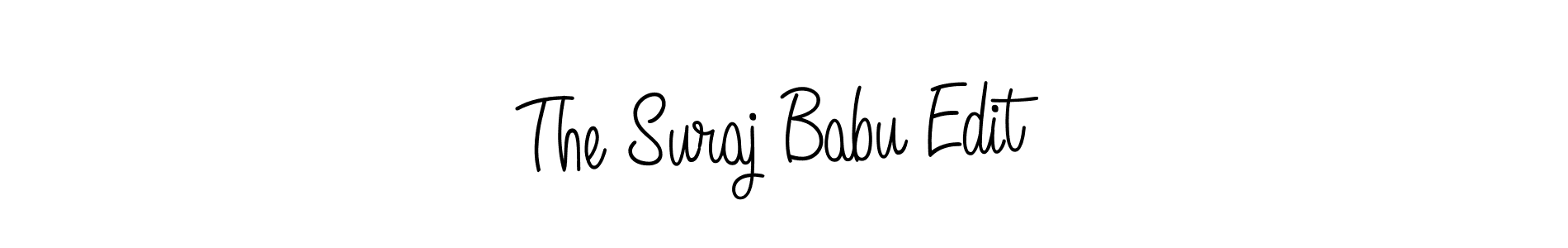 Design your own signature with our free online signature maker. With this signature software, you can create a handwritten (Angelique-Rose-font-FFP) signature for name The Suraj Babu Edit. The Suraj Babu Edit signature style 5 images and pictures png