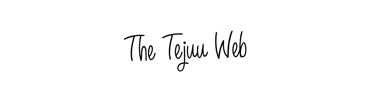 The best way (Angelique-Rose-font-FFP) to make a short signature is to pick only two or three words in your name. The name The Tejuu Web include a total of six letters. For converting this name. The Tejuu Web signature style 5 images and pictures png